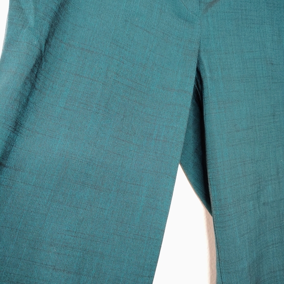 New York & Company Stretch Green Esmeralda Teal Straight Leg Pants Sz 6 Low Rise - Picture 12 of 16